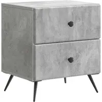 vidaXL Nachtkastje Betongrijs 43 x 34,5 x 47,5 cm Bewerkt hout