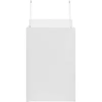 vidaXL Papieren zakken 50 st met hengsels 26x17x25 cm wit