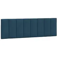 vidaXL Hoofdbordkussen "Hanko" 160 cm fluweel blauw