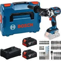 Bosch GSB 18V-110 C Accu-klopboorschroevendraaier (2x GBA18V5,0Ah, lader GAL12V/18V-80, 35-delige bitset) - 0615A500E0