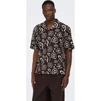 Only & Sons Overhemd 'ONSCruz' zwart / wit