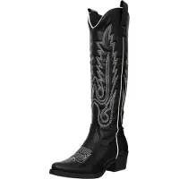 Salinyang Cowboylaarzen zwart