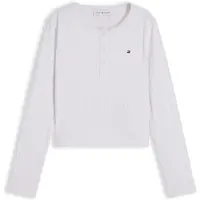 Tommy Hilfiger Shirt 'Extra Slim Pointelle Long Sleeve' wit
