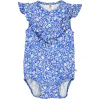 Müsli Rompertje/body blauw / wit