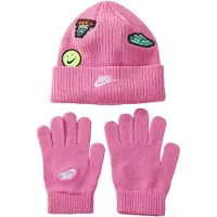 Nike Kids Nan Patch Peak Beanie Roze 4-7 Years Kinderen