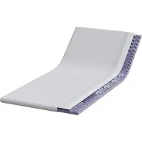 vidaXL Matras Topper Wit 120 x 200 cm Jacquard Stof