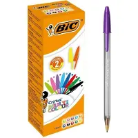 BIC balpennen - 20 stuks - Cristal Multicolor (1,6 mm, diverse kleuren) - back to school