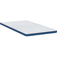 vidaXL Matras Topper 90 x 200 cm dik Jacquard stof Wit