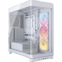 Corsair Gaming PC-behuizing Frame 4500X LX-R Mid tower Wit ARGB met gebogen glazen paneel Wit