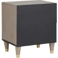 vidaXL Nachttafeltje met Deur 2 st Grijs 40 x 33 x 46 cm