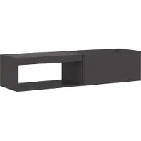 vidaXL Vuurkom Zwart 160 x 45 x 35 cm weervast staal
