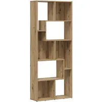 vidaXL Boekenkast Artisan Eiken 67x24x161 cm Bewerkt Hout