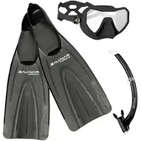 Salvimar Neo Anti Fog Noblis Tris Snorkeling Set Zwart EU 44-45