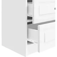 vidaXL Nachtkastje Hoogglans Wit 62 x 34,5 x 44,5 cm Bewerkt hout
