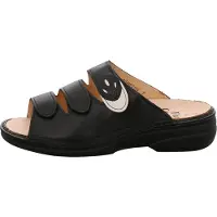 Finn Comfort Muiltjes 'Pantolette Damen 02554 900418 Echtleder in schwarz' zwart
