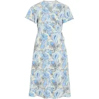 Vila Jurk 'VILovie' blauw / navy / lichtblauw / wit