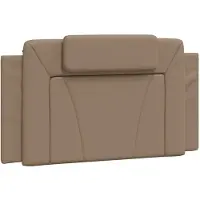 vidaXL Hoofdbordkussen "Viana" 100 cm kunstleer cappuccinokleurig