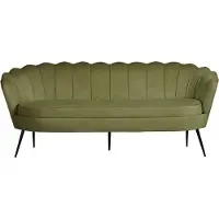 Ebuy24 Nice bank 3 persoons velours groen.