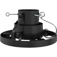 vidaXL Kerstboomstandaard Zwart 40 x 40 x 21 cm Staal