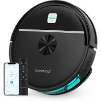 Bloomfold Sweep Robotstofzuiger met Dweilfunctie – Slimme Robot Stofzuiger, 3500Pa, 130 min, App & Google Home - Ultra-dun (7,3 cm) - Geschikt voor Huisdierhaar