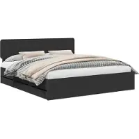 vidaXL Bedframe met lade Zwart 180 x 200 cm Geconstrueerd hout