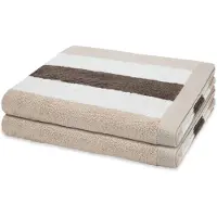 Ross Sonstiges 2 X douchehanddoek in set 2 pack Doubleface Stripes