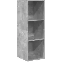 vidaXL Tv-wandmeubel 37x37x107 cm bewerkt hout betongrijs
