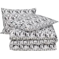 MOODIT Dekbedovertrek Odil Chat Noir Katoen-240 x 200 / 220 cm | Lits-Jumeaux