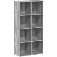 vidaXL Boekenkast 66x30x130 cm bewerkt hout sonoma grijs