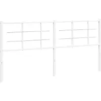 vidaXL Vervangend hoofdbord 180 cm metaal wit