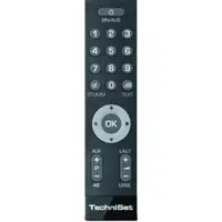 Technisat IsiZapper, afstandsbediening voor senioren, zwart, Afstandsbediening, Zwart