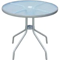 vidaXL Bistrotafel 80x71 cm staal grijs