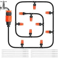 Markenlos Automatisch bewateringssysteem voor tuin en groene ruimtes - Waterafvoersysteem met slangen, sproeiers en koppelingen