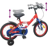 vidaXL Kinderfiets 16 Inch voor 4-6 jaar oud Rood