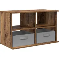 vidaXL TV-stand met lade Oudhout 79 x 40 x 48 cm