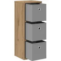 vidaXL Dressoir Artisan Eiken 25,5 x 22 x 69,5 cm