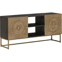 vidaXL TV Kast met lade met plank met opslag Koper 105 x 30 x 50 cm