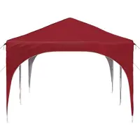 vidaXL Opklapbare partytent, 575 x 288 x 245 cm, bordeauxrood, Oxford-stof