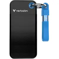 Verbatim Externe SSD-schijf - - Pocket - 2 To - Zwart / Blauw