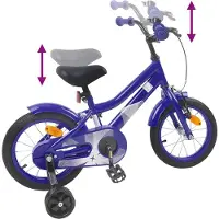 vidaXL Kinderfiets 14 Inch voor 3-5 jaar oud Donkerblauw