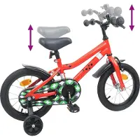 vidaXL Kinderfiets 12 Inch voor 2-4 jaar oud Rood