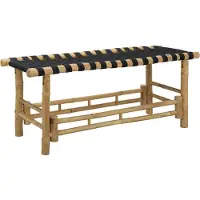 vidaXL Tuinbank 110 x 38 x 40 cm Bamboe Naturel Rechthoekig