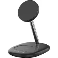 Canyon WCS-205, 15W, Qi2, 2-in-1 draadloze oplader, zonder adapter, zwart