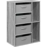 vidaXL Dressoir Grijs Sonoma 60 x 33,5 x 84 cm