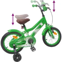 vidaXL Kinderfiets 16 Inch voor 4-6 jaar oud Groen