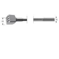 Rotec Bouchardeerbeitel SDS-Max 45x45mm