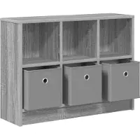 vidaXL Dressoir Grijs Sonoma 73,5 x 22,5 x 53,5 cm