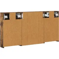 vidaXL Badkamerkast set 3 st 100 x 10,5 x 50 cm Bewerkt hout
