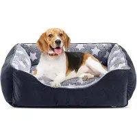 OEM Zacht hondenbed - Antislip - Geschikt voor kleine honden - Gemaakt van pluche - 51x48x18 cm