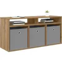 vidaXL Laagkast 102 x 32 x 48,5 cm Artisan Eiken